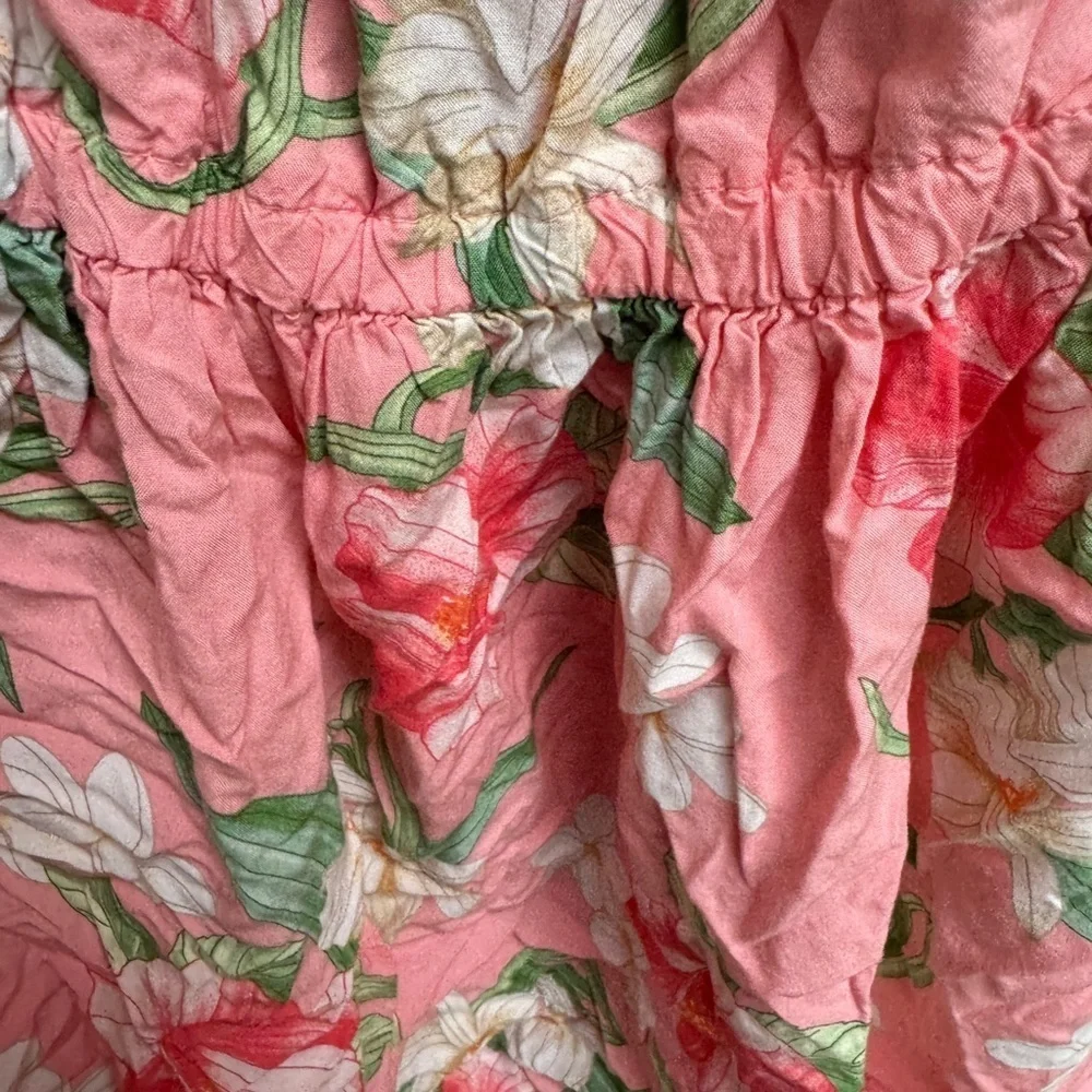 NWOT Carter’s 3T Pink Girls Floral Off the Shoulder Dress
